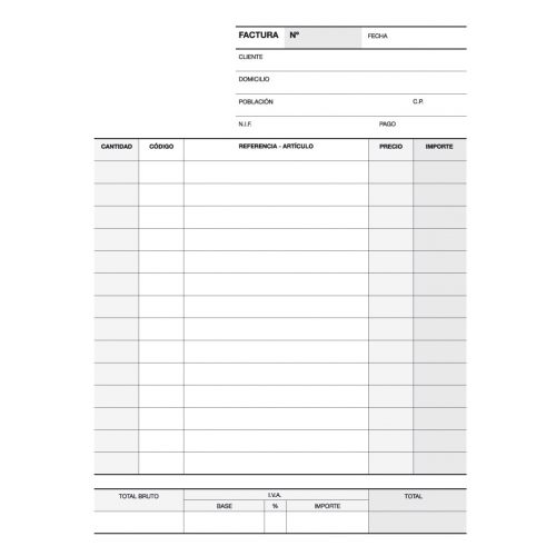 Apli Talonario de Facturas 1/8 Vertical con Duplicado - Excelente Calidad de Calca - Original Blanco y Copia Amarillo - Microperforado - Carton Separador Incluido
