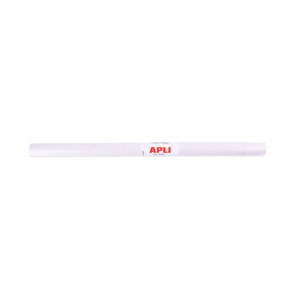 Apli Rollo de Polipropileno Transparente 1.5x0.50m - Adhesivo Reposicionable - Sistema Easy Peel - Cuadricula de Precision - Alta Resistencia a Arañazos y Roturas - No Amarillea