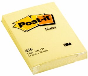 Post-it Bloc de 100 Notas Adhesivas Removibles Canary Yellow 51x76mm - Papel con Certificacion PEFC - 7100172750 - Color Amarillo Claro