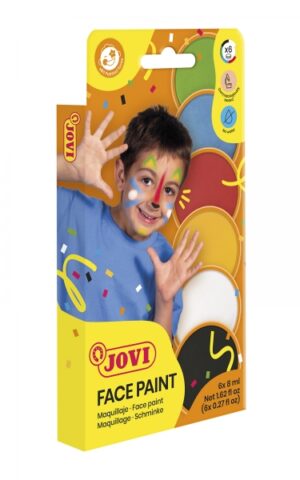 Jovi Estuche de 6 Botes Maquillaje Crema - Hipoalergenico - Base Grasa - Facil Aplicacion y Retiro - Gran Cubricion - Mezclables - Color Surtido