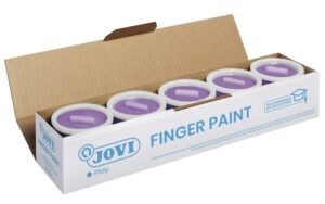 Jovi Bote de Pintura de Dedos - 125ml - Colores Mezclables - Textura Gelatinosa - Lavable - sin Gluten Ni Alergenos - No Toxico - Color Morado