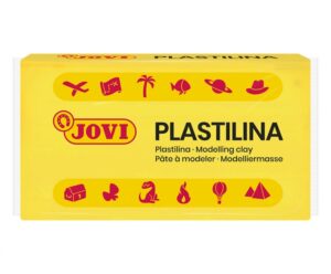 Jovi Caja de 30 Pastillas de Plastilina 50gr - Muy Moldeable - No Se Seca - sin Gluten - Libre de Alergenos - No Toxica - Color Amarillo