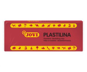 Jovi Caja de 15 Pastillas de Plastilina 150gr - Pasta Vegetal - No Se Seca - sin Gluten - Inocua - Facil de Moldear - Ideal para Figuras Voluminosas - Color Rosa