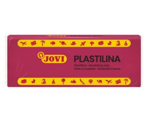 Jovi Caja de 15 Pastillas de Plastilina 150gr - Pasta Vegetal - No Se Seca - sin Gluten - Inocua - Facil de Moldear - Ideal para Figuras en Volumen - Color Rosa