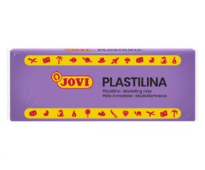 Jovi Caja de 15 Pastillas de Plastilina 150gr - Pasta de Modelar Vegetal - No Se Seca - sin Gluten - Inocua - Facil de Moldear - Ideal para Figuras en Volumen - Color Morado