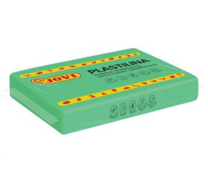 Jovi Caja de 15 Pastillas de Plastilina 350gr - 100% Vegetal - Muy Moldeable - No Se Seca - sin Gluten - Inocua y No Toxica - Color Verde
