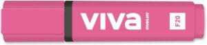 Molin Viva Marcador Fluorescente - Trazo entre 1 y 5mm - Tinta con Base de Agua - Color Rosa