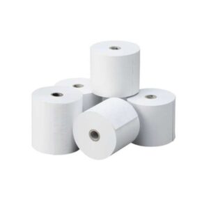Oqonos Rollo de Papel Termico 80x80x12mm, Libre de BPA, FSC, 74.2 metros, 55 gramos