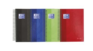 Oxford School Agenda Escolar 25/26 Espiral Dia Pagina - Tamaño 8º - Tapa Extradura Peliculado Brillante - Esquinas Microperforadas - Espacio para Notas - Colores Surtidos