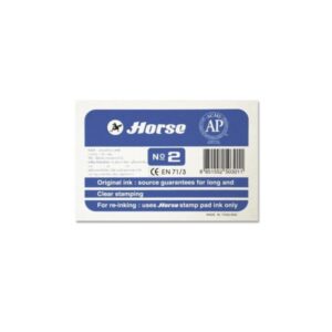 Horse Tampon Metalico Nº2 - Facil de Recargar - Resistente y Duradero - Color Azul