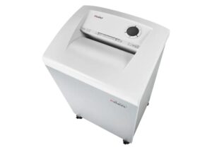 Dahle 306air Team Destructora de Papel Manual Corte en Particulas P-3 - Destruye hasta 20 Hojas - Papelera de 60L - Filtro Antipolvo CleanTEC® - Ruedas con Freno - Color Blanco
