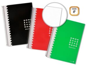 Golden Cuaderno Espiral 4º 80 Hojas 60grs 1 Raya - Margen Remarcado - Tapa Extradura - Colores Surtidos