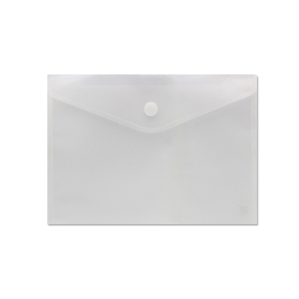 Sobre Portadocumentos A4 - Cierre de Velcro - Fabricado en Polipropileno - Medidas 325x230mm - Transparente