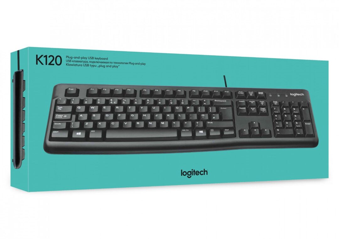 Teclado Logitech K120 USB/Cable 1.5m/Negro - Imagen 3