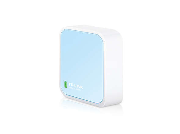 TP-Link Router inalambrico Nano N 300Mbps - 1 EP ETH - 1 EP Micro USB -Antena Interna - Color Blanco/Azul