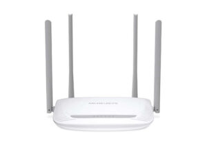 Mercusys Router Inalambrico N 300Mbps - 4 Puertos 10/100Mbps - 4 Antenas 5dBi - Tecnologia 2x2 MIMO - Hasta 500m2 cobertura WiFi