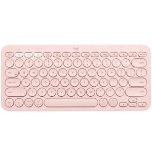 Logitech K380 Teclado Inalambrico Bluetooth - Hasta 3 Dispositivos Simultaneamente - Color Rosa