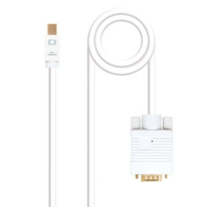 Nanocable Cable Conversor Mini DP Macho a VGA Macho 3m - Color Blanco