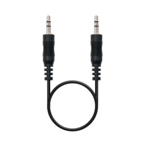 Nanocable Cable Audio Estereo Jack 3.5mm Macho a Jack 3.5mm Macho 0.30m - Color Negro