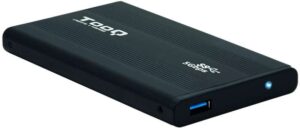 Tooq Carcasa Externa HDD/SDD 2.5" hasta 9,5mm SATA USB 3.0 - Color Negro