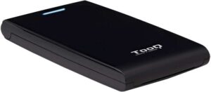 Tooq Carcasa Externa HDD/SDD 2.5" hasta 12,5mm SATA USB 3.0 - Sin Tornillos - Color Negro