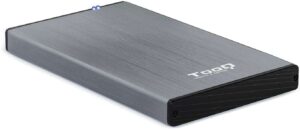 Tooq Carcasa Externa HDD/SDD 2.5" hasta 9,5mm SATA USB 3.0 - Color Gris