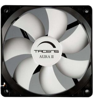 Tacens Aura II Ventilador 120mm - Carcasa Negra, Aspas Blancas - Velocidad Max. 1200rpm