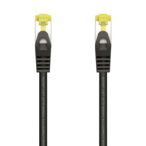 Aisens Cable de Red Latiguillo RJ45 LSZH Cat.7 600 MHz S/FTP PIMF AWG26 - 25cm - Color Negro