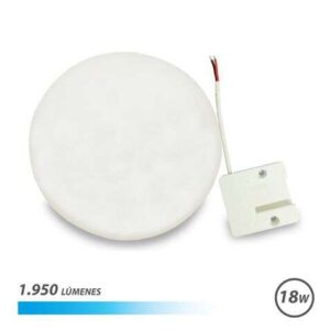 Elbat Aplique Redondo de Techo con Base Fija LED 18W 1950lm - 6500K Luz Fria - Diametro 15cm