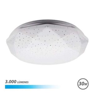 Elbat Serie Neptuno Aplique de Techo LED 30W 3000lm - 6500K Luz Fria - Diametro 28cm