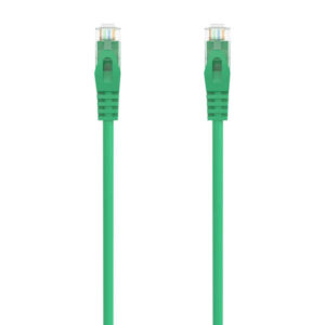 Aisens Cable de Red Latiguillo RJ45 LSZH Cat.6A 500 MHZ UTP AWG24 - 0.50m - Libre de Halogenos - 10 Gigabit/s - Color Verde