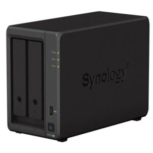 Synology DiskStation DS723+ Servidor de Almacenamiento NAS - Hasta 2 Unidades de Almacenamiento - Interfaz Soportado M.2, SATA III - Compatible con 2.5", 3.5" - 2x RJ-45, 1x USB 3.2