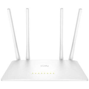 Cudy WR1200 Smart Router WiFi AC1200 Doble Banda - 1x Puerto Wan 100/10 Mbps y 4x Puertos Lan 100/10 Mbps - 4 Antenas Externas
