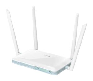 D-Link Eagle Pro AI N300 WiFi Smart Router - Hasta 300Mbps - 4 Puertos LAN 10/100Mbps y 1 Puerto WAN 10/100Mbps - 4 Antenas Externas