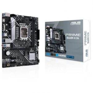 Asus Prime B660M-K D4 Placa Base Intel 1700 2x DDR4 - HDMI, M.2, PCIe3.0, 4x Sata III, USB 3.2, MicroATX