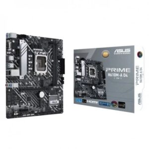 Asus Prime H610M-A D4 CSM Placa Base Intel1700 2x DDR4 - HDMI, M.2, PCIe3.0, 4x Sata III, USB 3.2, MicroATX