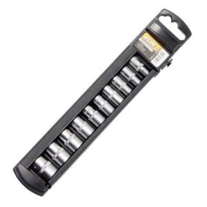 Blim Juego de Llaves de Vaso - Medida: 5, 6, 7, 8, 9, 10, 11, 12, 13, 14mm - Tamaño 1/4" - Versatil y Resistente - Color Negro