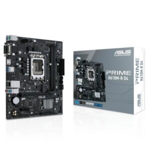 Asus Prime H610M-R D4 Placa Base Intel1700 2x DDR4 - HDMI, M.2, PCIe4.0, 4x Sata III, USB 3.2, MicroATX