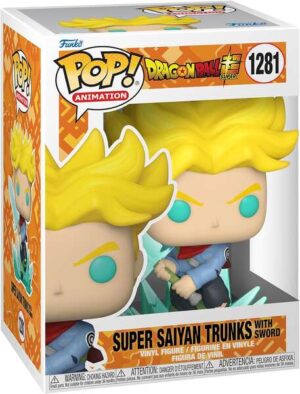 Funko Pop Animacion Dragon Ball Super Saiyan Trunks con Espada - Figura de Vinilo - Altura 9.5cm aprox.