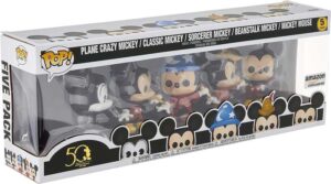 Funko Pop Disney Archivos Pack Premium 5  Figuras Mickey Mouse Classic - Figuras de Vinilo - Altura 9.5cm aprox.