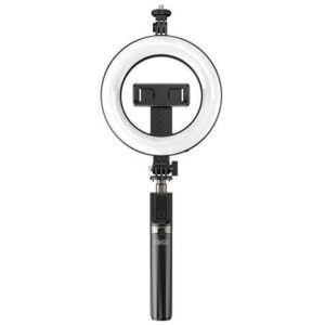 XO Tripode + Palo Selfie Bluetooth + Luz SS12 - Color Negro