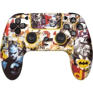 FR-TEC Batman Mando/Gamepad PC, PS4 Bluetooth - Retroiluminacion RGB - Vibracion - Autonomia hasta 10h
