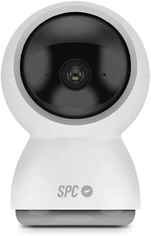 SPC Lares 360 Camara de Vigilancia Wifi - Giro 360º - Full HD 1080P - Seguimiento de Personas - Vision Nocturna - Diseño Discreto - Control desde tu Smartphone - Color Blanco