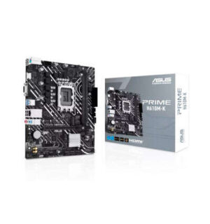 Asus Prime H610M-K Placa Base Intel1700 2x DDR5 - HDMI, VGA, M.2, PCIe4.0, 4x Sata III, RJ-45, USB 3.2, MicroATX