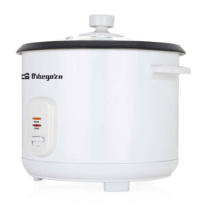 Orbegozo CO 3031 Cocedor de Arroz - Cocina Arroz sin Pegarse - Capacidad 1.8L - Vaporera Incluida - Apagado Automatico - Durabilidad y Excelencia