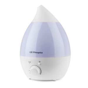 Orbegozo HU 2013 a Humidificador de Vapor Frio - Purifica el Aire - Regula la Humedad y Cuida tu Piel - Luces de Siete Colores para Relajacion - Funcionamiento Silencioso - Tanque de 1.3 L