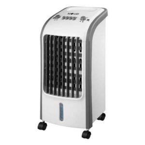 Muvip Climatizador 4 Litros, 80W, 3 Velocidades, Oscilación 120º, Temporizador, Humidificador, Caudal 300m³/h, con Ice-Pack