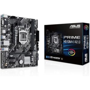 Asus Prime H510M-E R2.0 Placa Base Intel 1200 2x DDR4 - HDMI, VGA, PCIe 4.0, Ranura M.2 de 32 Gbps, Intel® 1GB Ethernet, USB 3.2 Gen 1 Tipo A, MicroATX