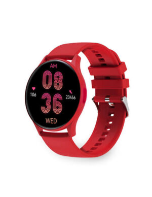 Ksix Core Smartwatch - Pantalla AMOLED 1,43” - Autonomia 5 Dias - Modos Deporte y Salud, Llamadas, Asistentes de voz - Sumergible - Color Rojo