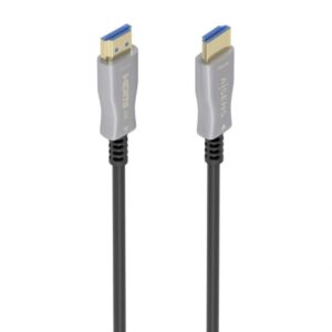Aisens Cable HDMI V2.0 AOC Premium Alta Velocidad con Ethernet - Conectores Tipo a Macho - Fibra Optica y Cobre - Blindaje en Oro 24K - Ancho de Banda 18Gbps - 10 Metros - Soporta 4K@60Hz y HDR10 - Compatible con ARC y 3D